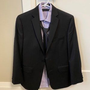 Boy's Black Suit Size 14R, Shirt Size 12R, Tie